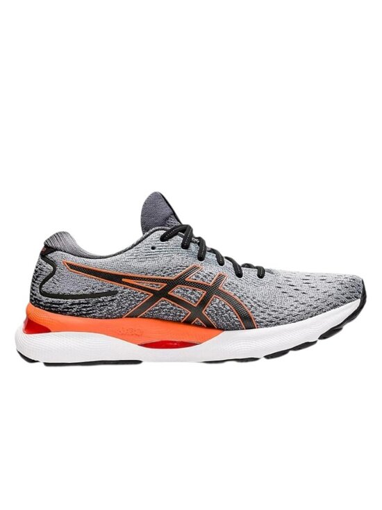 Asics Gel-Nimbus 24 Men\'s, Sheet Rock/Shocking Orange, US 11 Wide(2E) main image 5